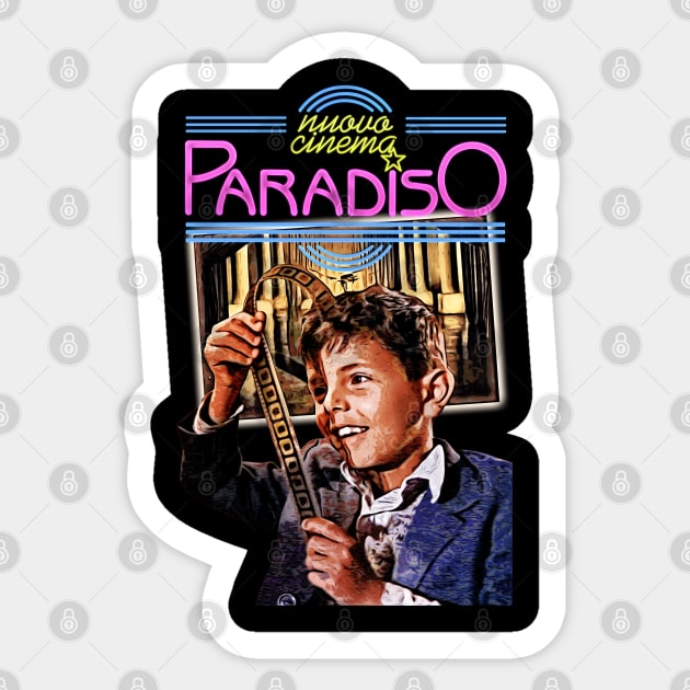 Cinema Paradiso Inspired Fan Art Design Sticker by HellwoodOutfitters